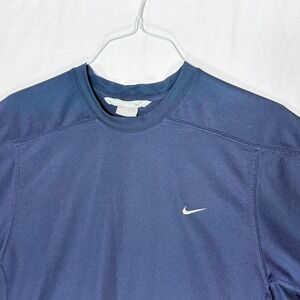 Nike Men's Dark Navy Blue Short Sleeve Athletic T-Shirt Tee Size L